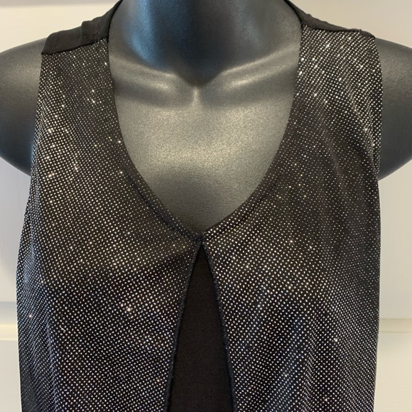 Vintage Atelier 29 shimmer split front tank top , size Small - Picture 2 of 6
